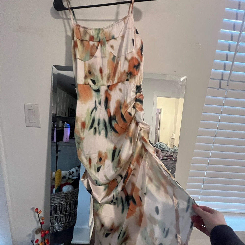 SHEIN Floral Maxi Dress with Spaghetti Straps